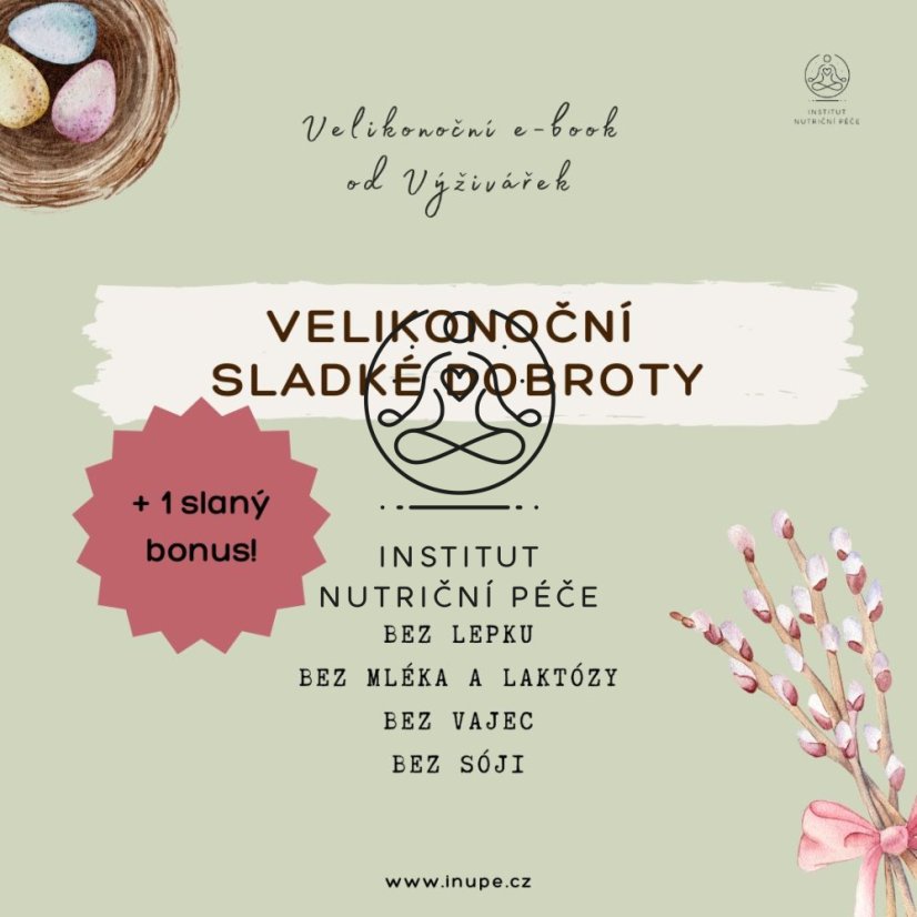 Velikonoční sladké dobroty bez lepku, laktózy a vajec